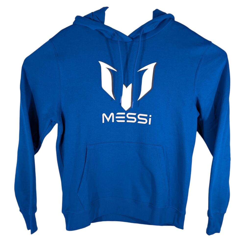 Messi Royal Blue Hoodie Argentina Soccer Mens size Large Futbol #10 10 Lionel